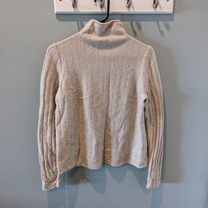 Madewell Ivory Mock Neck Pullover Sweater, L